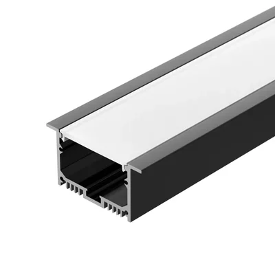 Профиль с экраном SL-LINIA62-F-2500 BLACK+OPAL (Arlight, Алюминий) 036307 036307