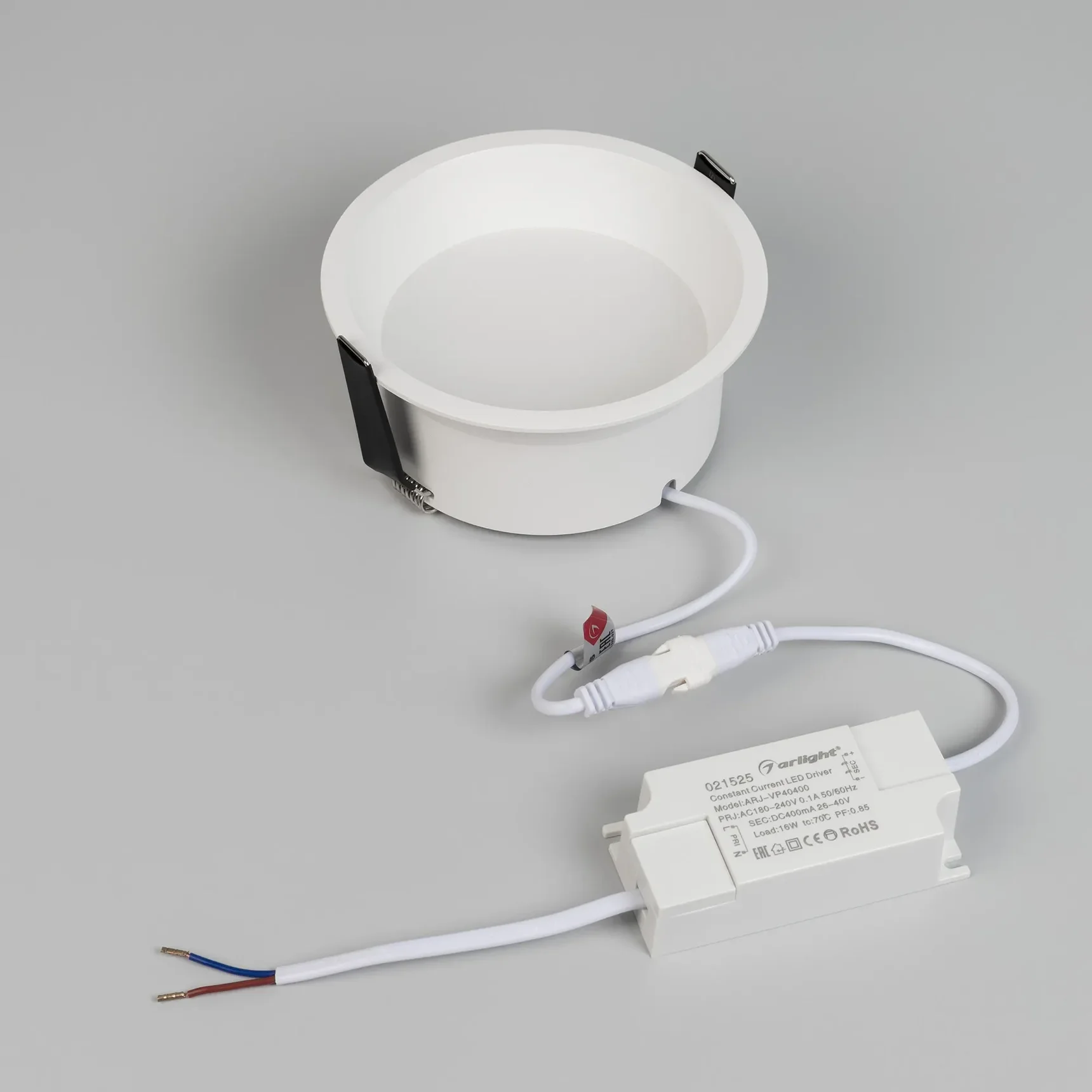 Светильник MS-BREEZE-BUILT-R125-16W Warm3000 (WH, 90 deg, 230V) (Arlight, IP20 Металл, 5 лет) 036614(1)