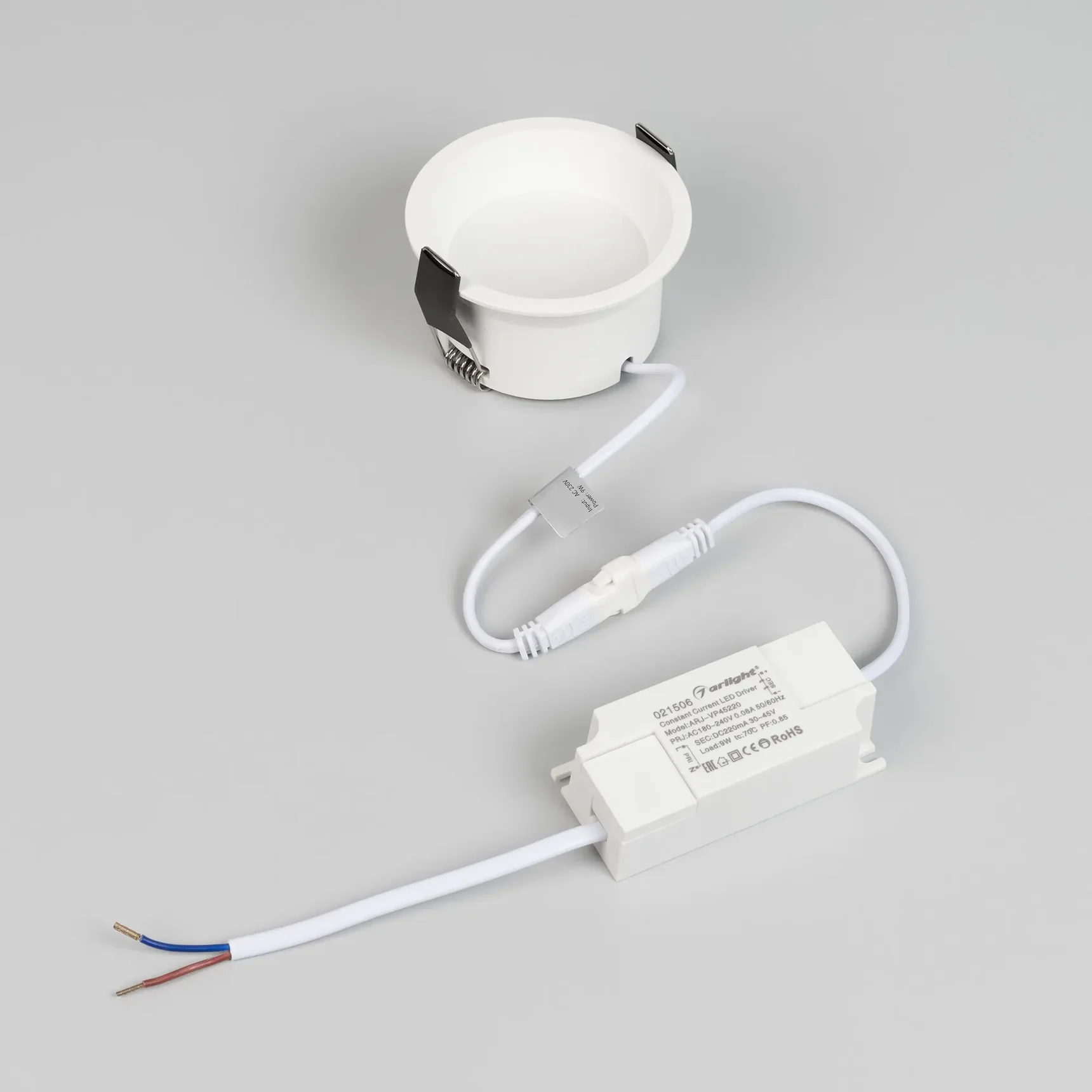 Светильник MS-BREEZE-BUILT-R82-9W Warm3000 (WH, 85 deg, 230V) (Arlight, IP20 Металл, 5 лет) 036616(1)