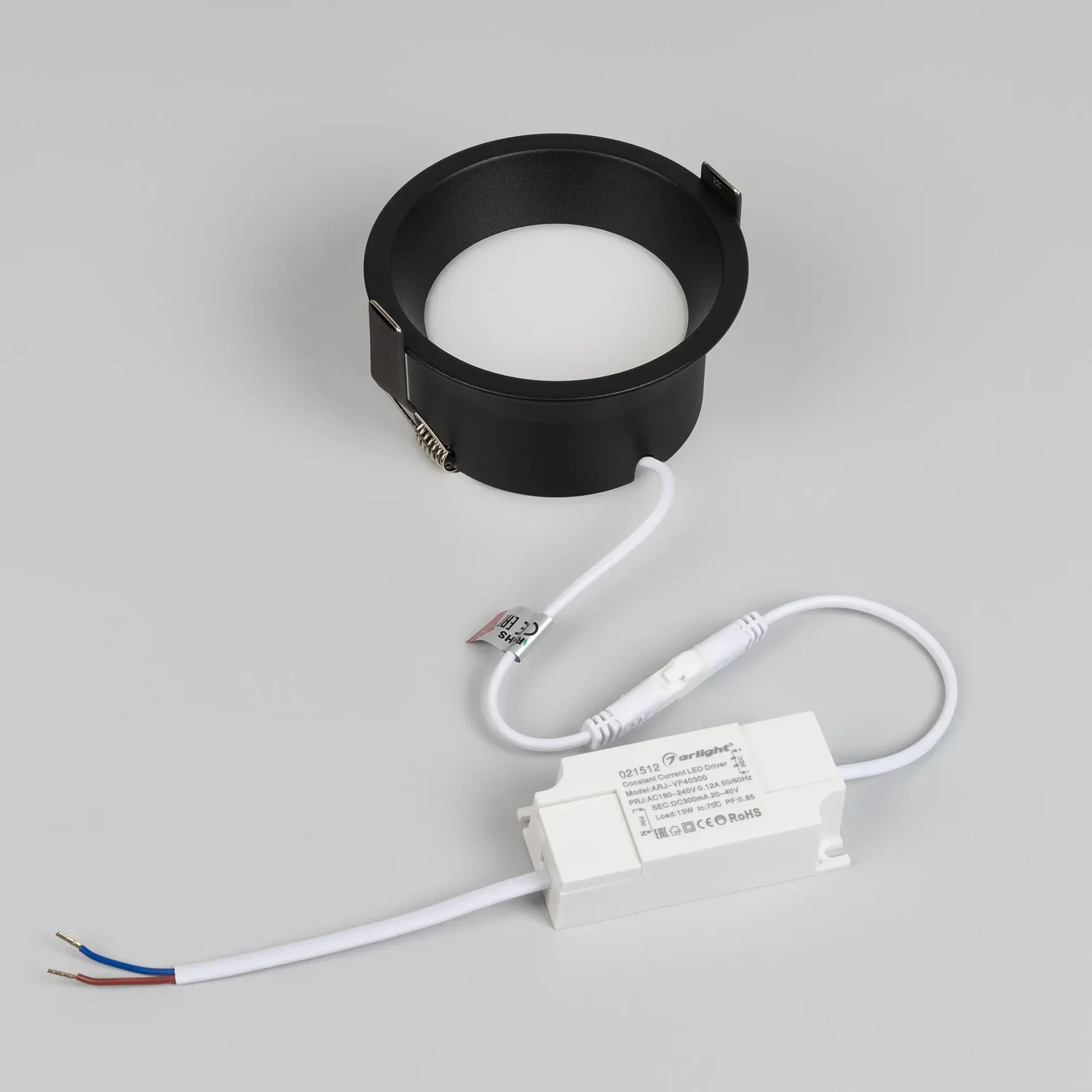 Светильник MS-BREEZE-BUILT-R104-12W Warm3000 (BK, 85 deg, 230V) (Arlight, IP20 Металл, 5 лет) 036621(1)