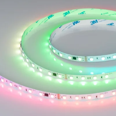 Светодиодная лента DMX-B60-10mm 24V RGB-PX6 (14 W/m, IP20, 5m) (Arlight, -) 039183(1)