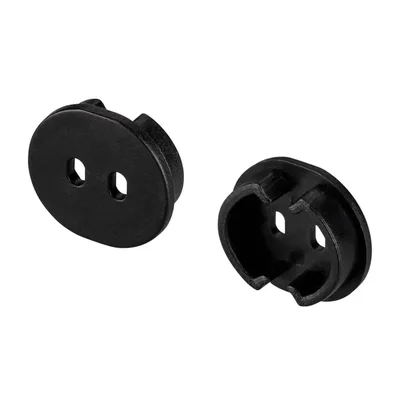 Заглушка ARH-ROUND-D20-DUAL BLACK с отверстием (Arlight, Пластик) 039302 039302