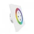 04-09 Контроллер RGB 12В, 144 Вт,встраиваемый с БЕЛОЙ многоцветной сенсорной панелью, 86*86*34 мм