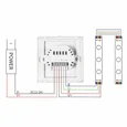 04-09 Контроллер RGB 12В, 144 Вт,встраиваемый с БЕЛОЙ многоцветной сенсорной панелью, 86*86*34 мм