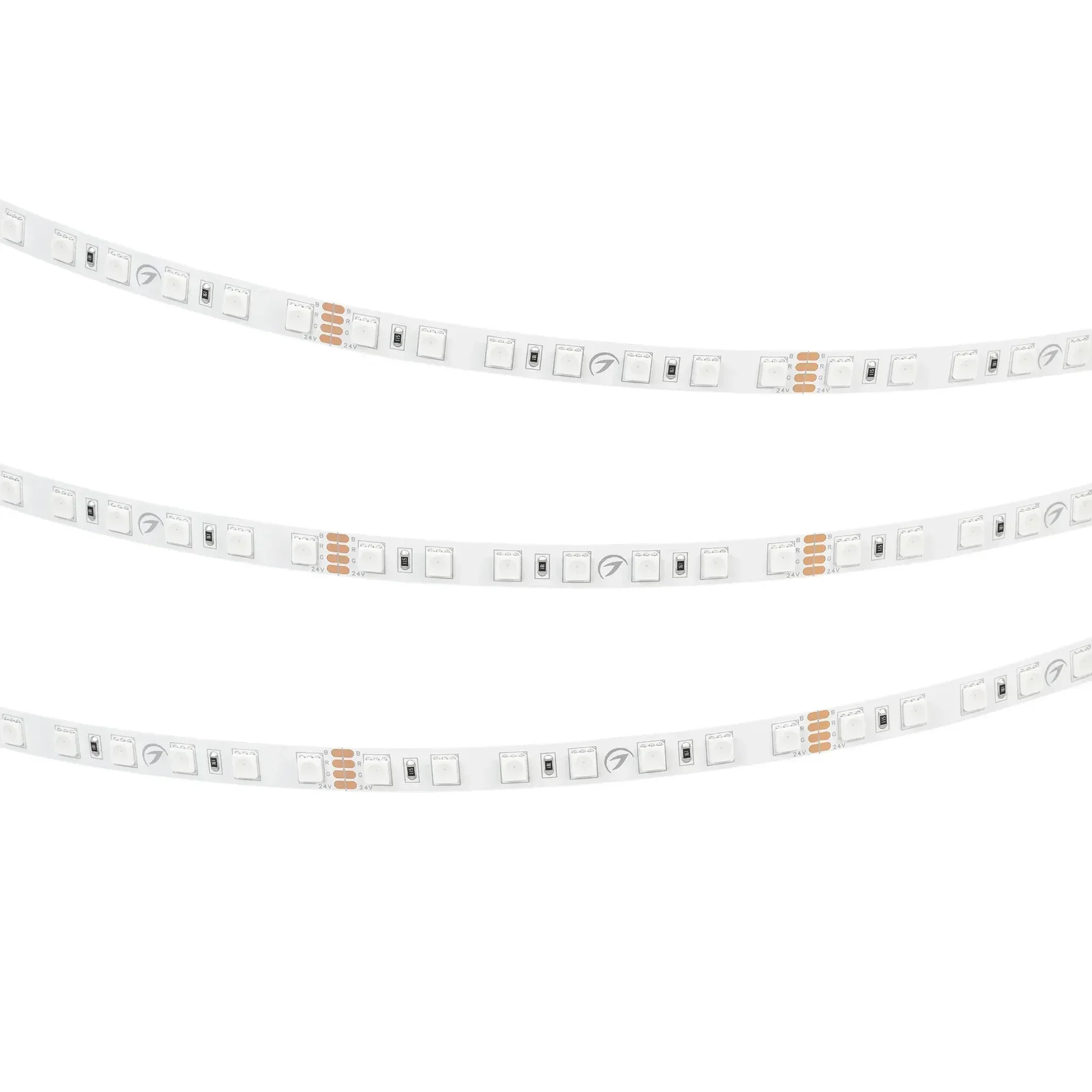 Светодиодная лента RT-B70-10mm 24V RGB (14 W/m, IP20, 5m) (Arlight, Открытый) 040916