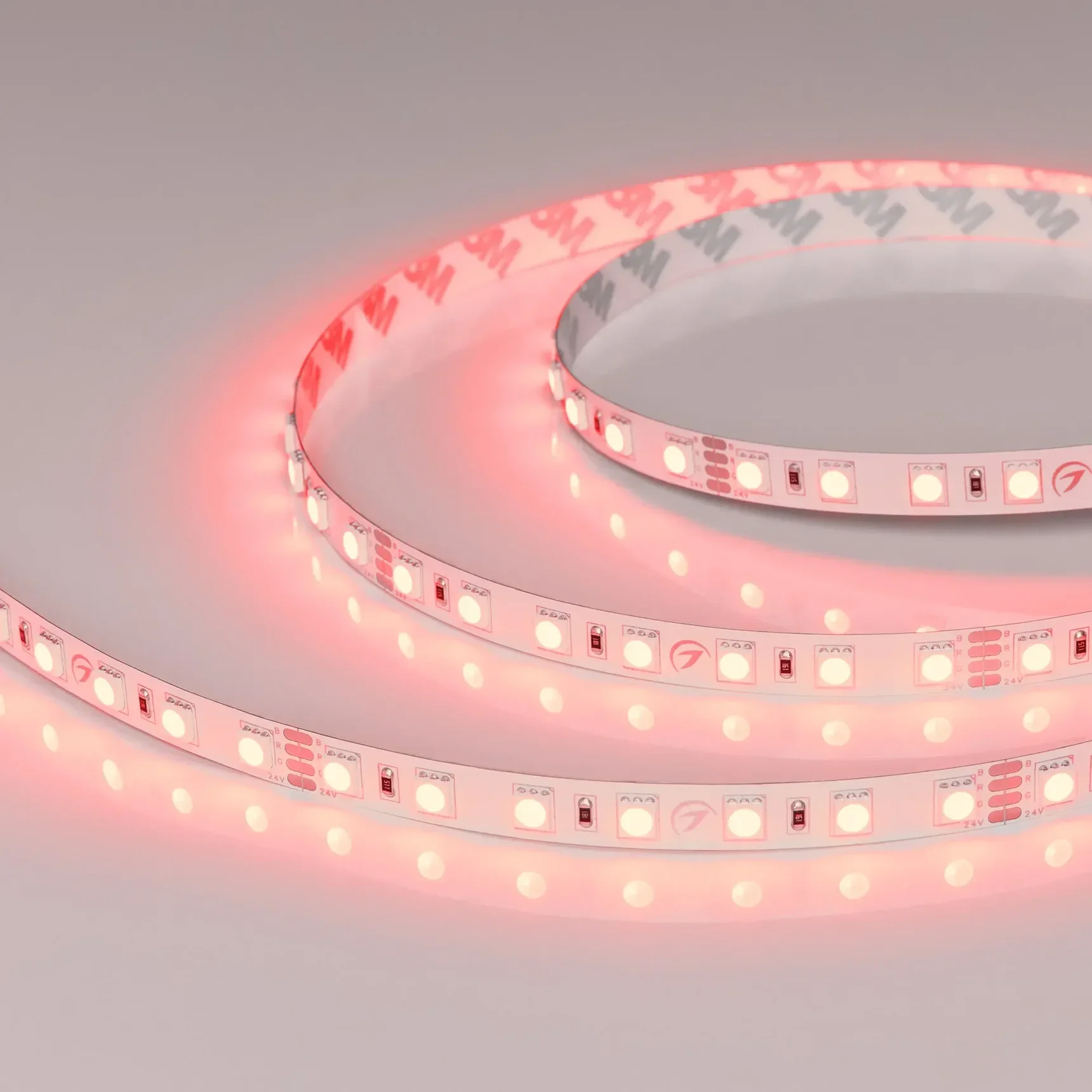 Светодиодная лента RT-B70-10mm 24V RGB (14 W/m, IP20, 5m) (Arlight, Открытый) 040916