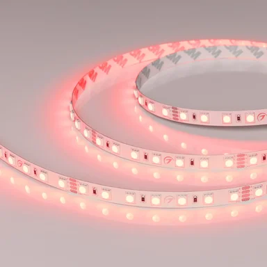 Светодиодная лента RT-B70-10mm 24V RGB (14 W/m, IP20, 5m) (Arlight, Открытый) 040916