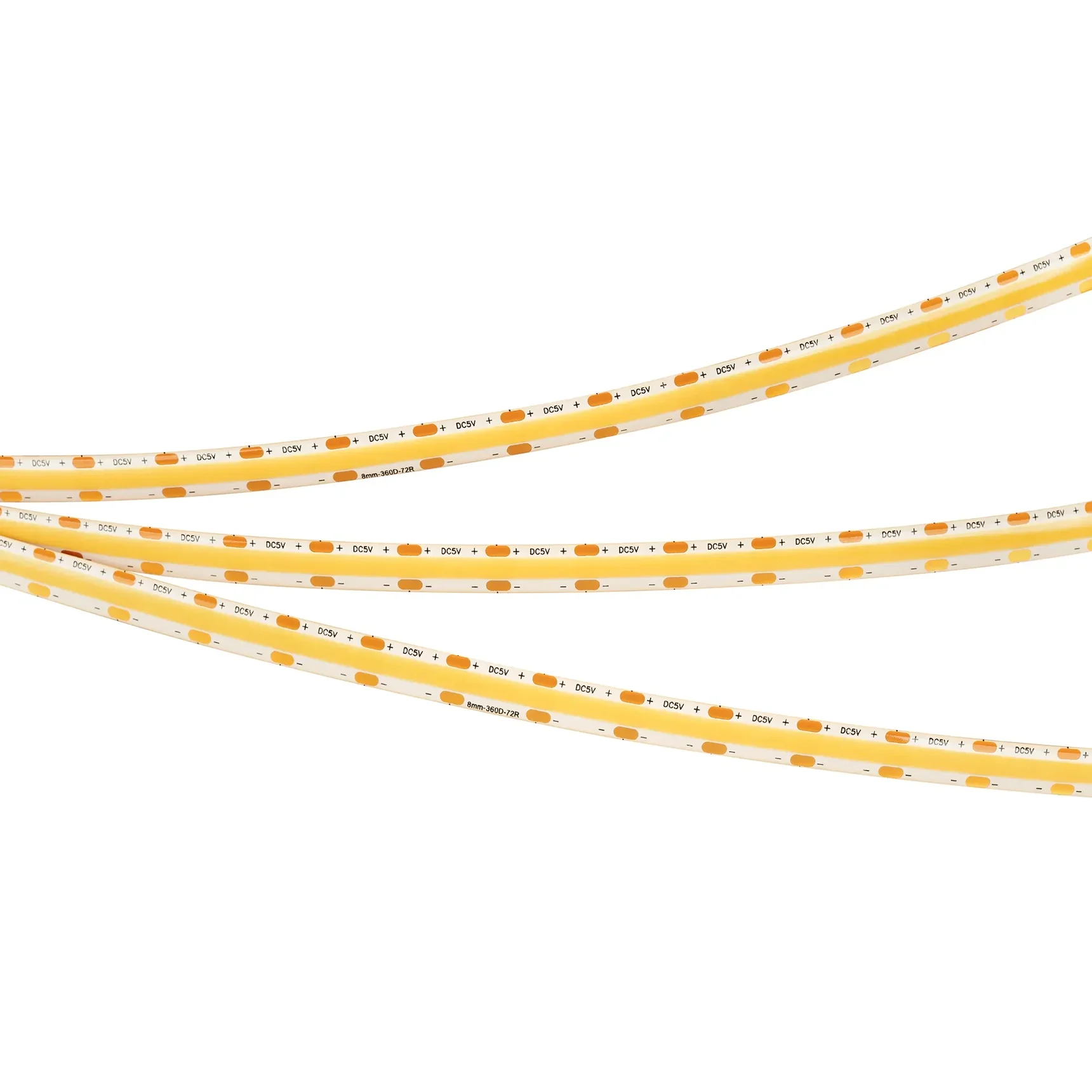Светодиодная лента герметичная COB-SE-X360-8mm 5V Warm2700 (5 W/m, IP65, 5m) (Arlight, -) 041710(1)