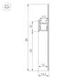 Профиль ARH-PLINTUS-50-FANTOM-3000 RAL7044 (Arlight, Алюминий) 041776