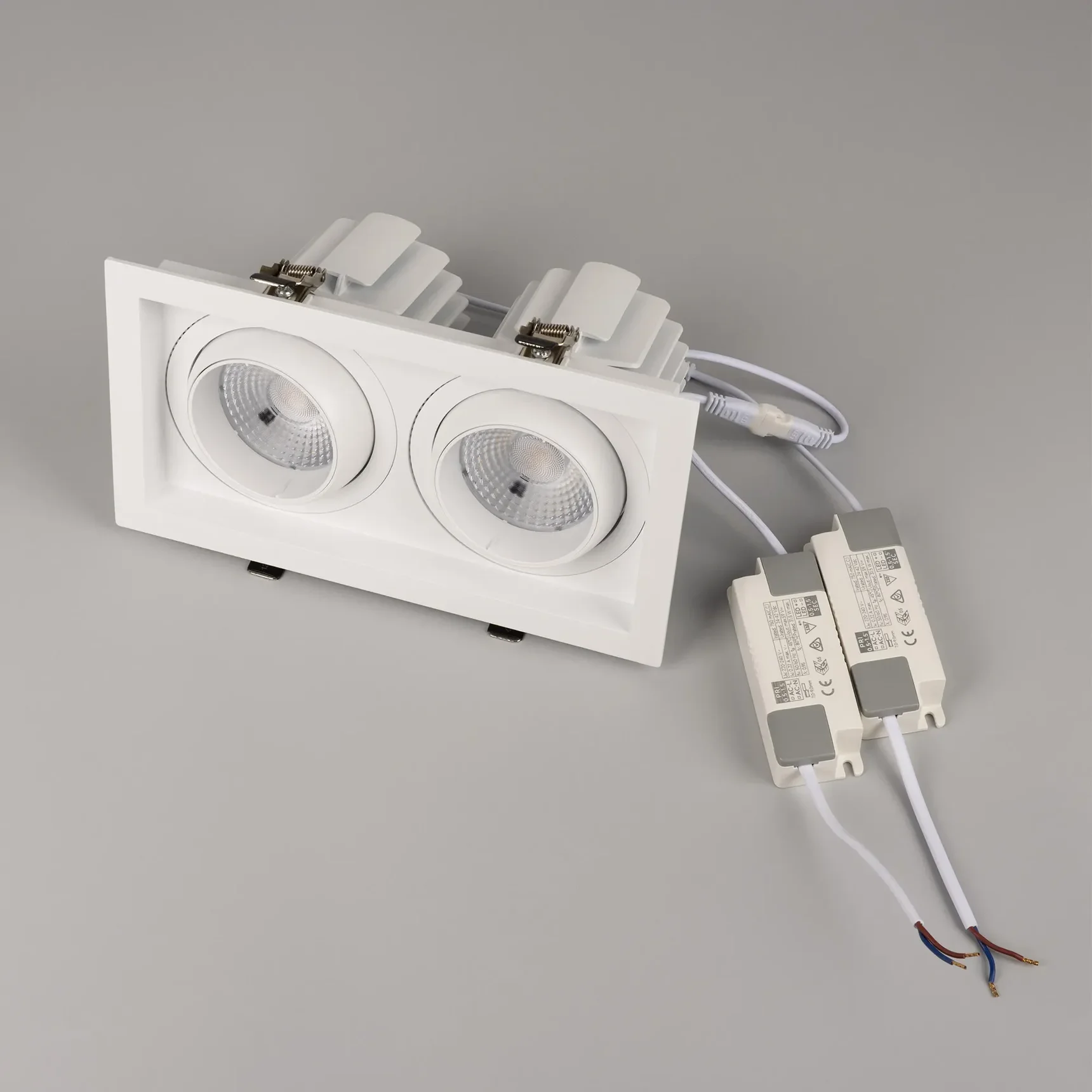 Светильник MS-VORTEX-BUILT-S250x140-2x30W Day4000 (WH-WH, 50 deg, 230V) (Arlight, IP20 Металл, 5 лет) 042370