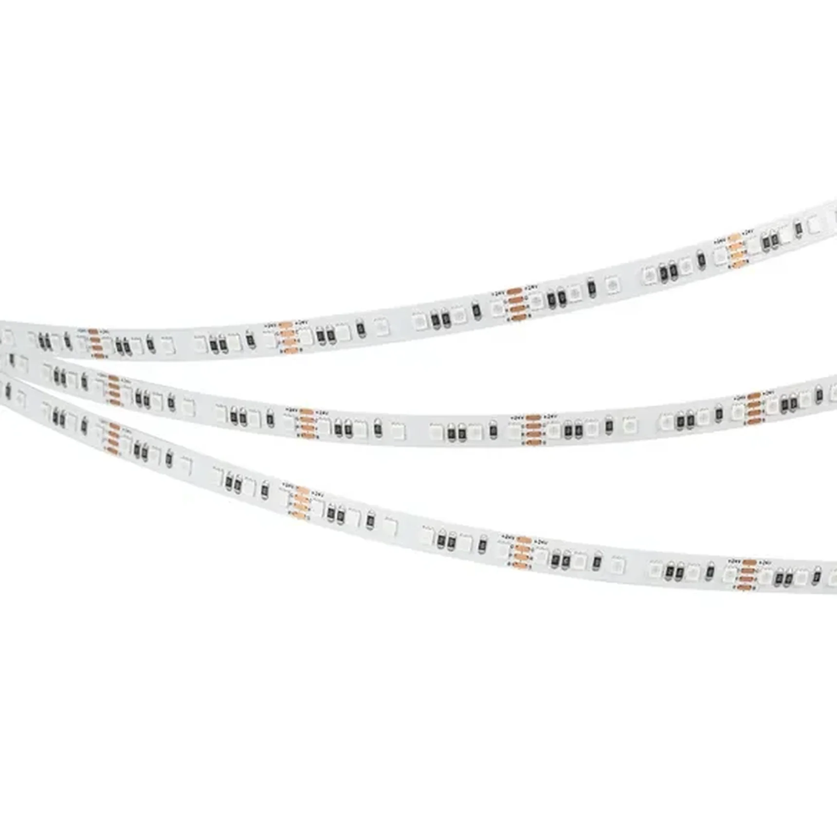 Светодиодная лента RT-A120-8mm 24V RGB (12 W/m, IP20, 5m) (Arlight, 5 лет) 042905(1)