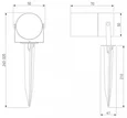 Ландшафтный поворотный светильник Landscape LED 3000K черный IP54 043 FL LED черный