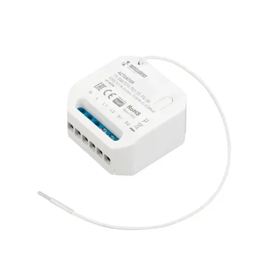 INTELLIGENT ARLIGHT Актуатор TY-SWITCH-702-72-PS-IN (230V, 2x1.7A, Curtain, TUYA Wi-Fi, 433MHz) (IARL, IP20 Пластик, 3 года) 043306
