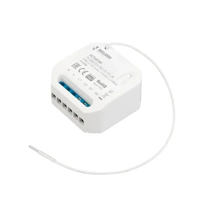 INTELLIGENT ARLIGHT Актуатор TY-SWITCH-702-72-PS-IN (230V, 2x1.7A, Curtain, TUYA Wi-Fi, 433MHz) (IARL, IP20 Пластик, 3 года) 043306
