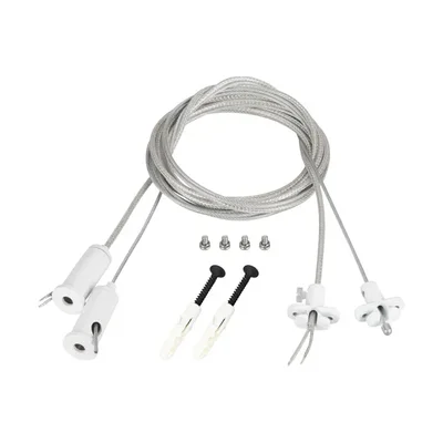 Подвес токопроводящий ARL-2x2m Set WHITE (Pad 15x2mm, 2x20AWG) (Arlight, провод 2x0.5) 043324 043324