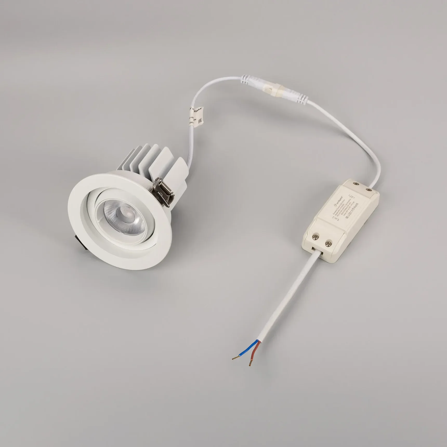 Светильник MS-VORTEX-BUILT-R90-12W Warm3000 (WH-WH, 40 deg, 230V) (Arlight, IP20 Металл, 5 лет) 043479