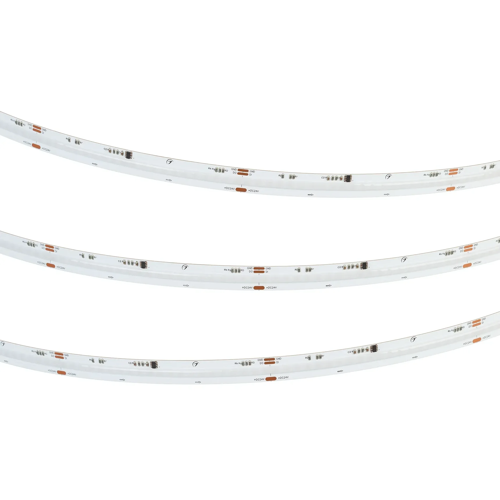 Светодиодная лента SPI-COB-X630-12mm 24V RGB-PX63 (11 W/m, IP20, 5m) (Arlight, -) 043886