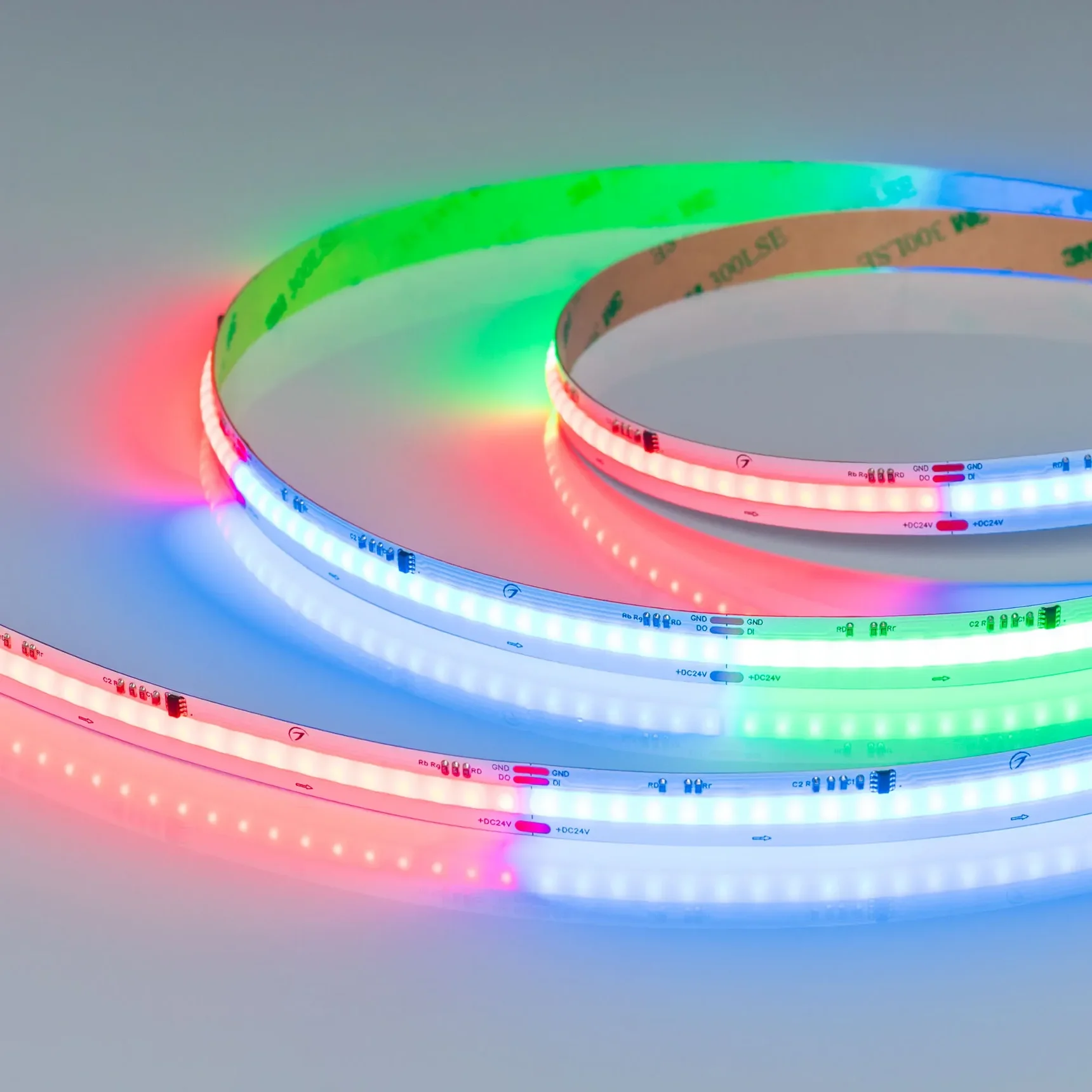 Светодиодная лента SPI-COB-X630-12mm 24V RGB-PX63 (11 W/m, IP20, 5m) (Arlight, -) 043886