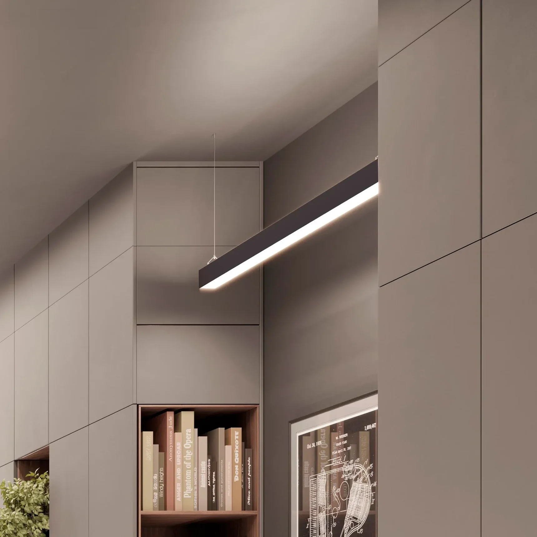 Профиль LINE-6070-2000 ANOD BLACK (Arlight, Алюминий) 046402 046402