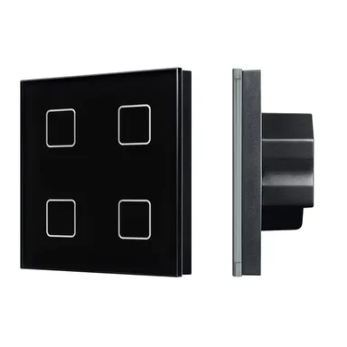 INTELLIGENT ARLIGHT Сенсорная панель DALI-301-11-IN Black (BUS/24V, Backlight) (IARL, IP20 Пластик, 5 лет) 046573
