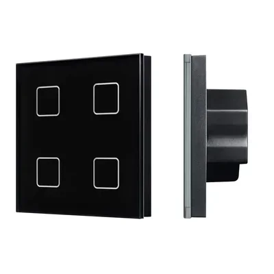 INTELLIGENT ARLIGHT Сенсорная панель DALI-301-11-IN Black (BUS/24V, Backlight) (IARL, IP20 Пластик, 5 лет) 046573