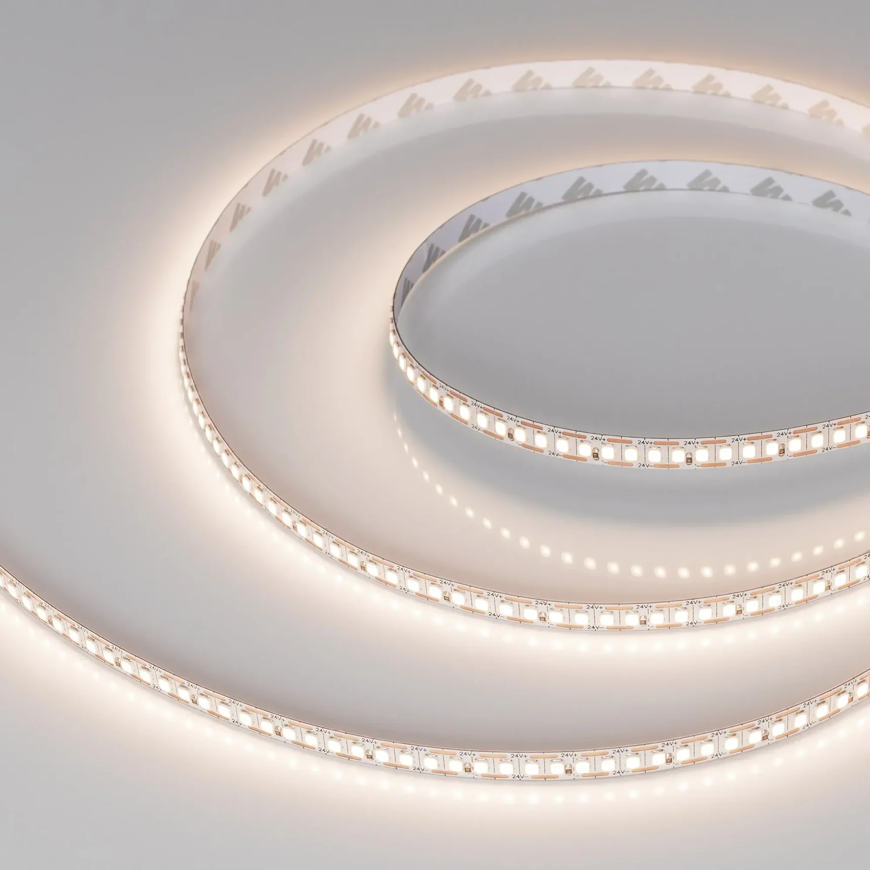 Светодиодная лента FC-A200-8mm 24V Warm3500-CX1 (16 W/m, IP20, 5m) (Arlight, резка 1 светодиод) 046940(1)