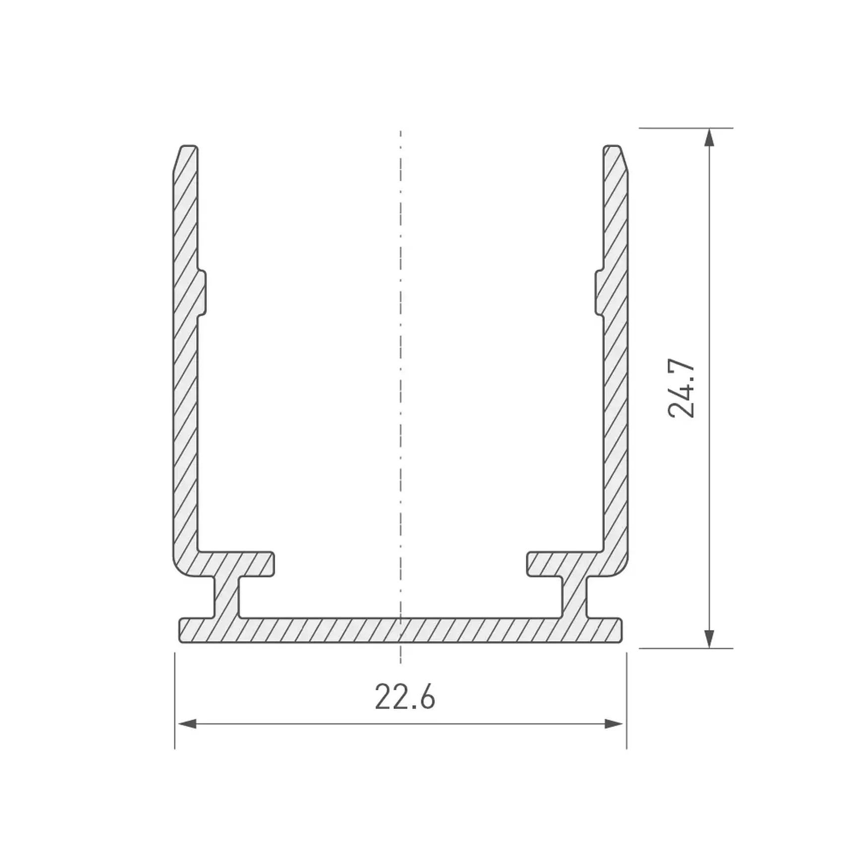 Профиль  MOONLIGHT-TOP-20x20-1000  (Arlight, Алюминий) 047180 047180