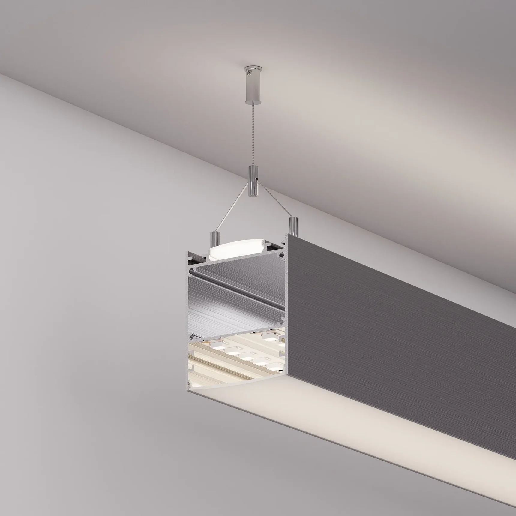 Профиль LINE-6070-3000 ANOD (Arlight, Алюминий) 047502 047502