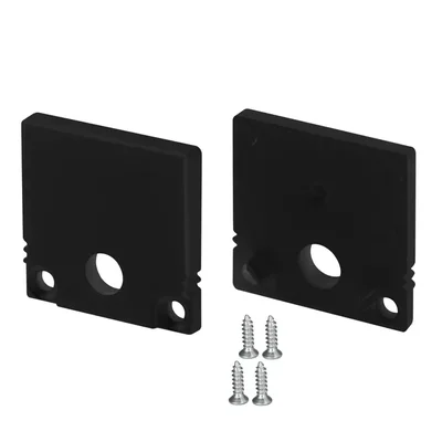 Заглушка SL-SLIM20-H20 BLACK с отверстием (Arlight, Пластик) 047637 047637