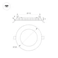 Светильник MS-EDGE-R120-6W Warm3000 (WH, 115 deg, 230V) (Arlight, IP44 Металл, 3 года) 049176