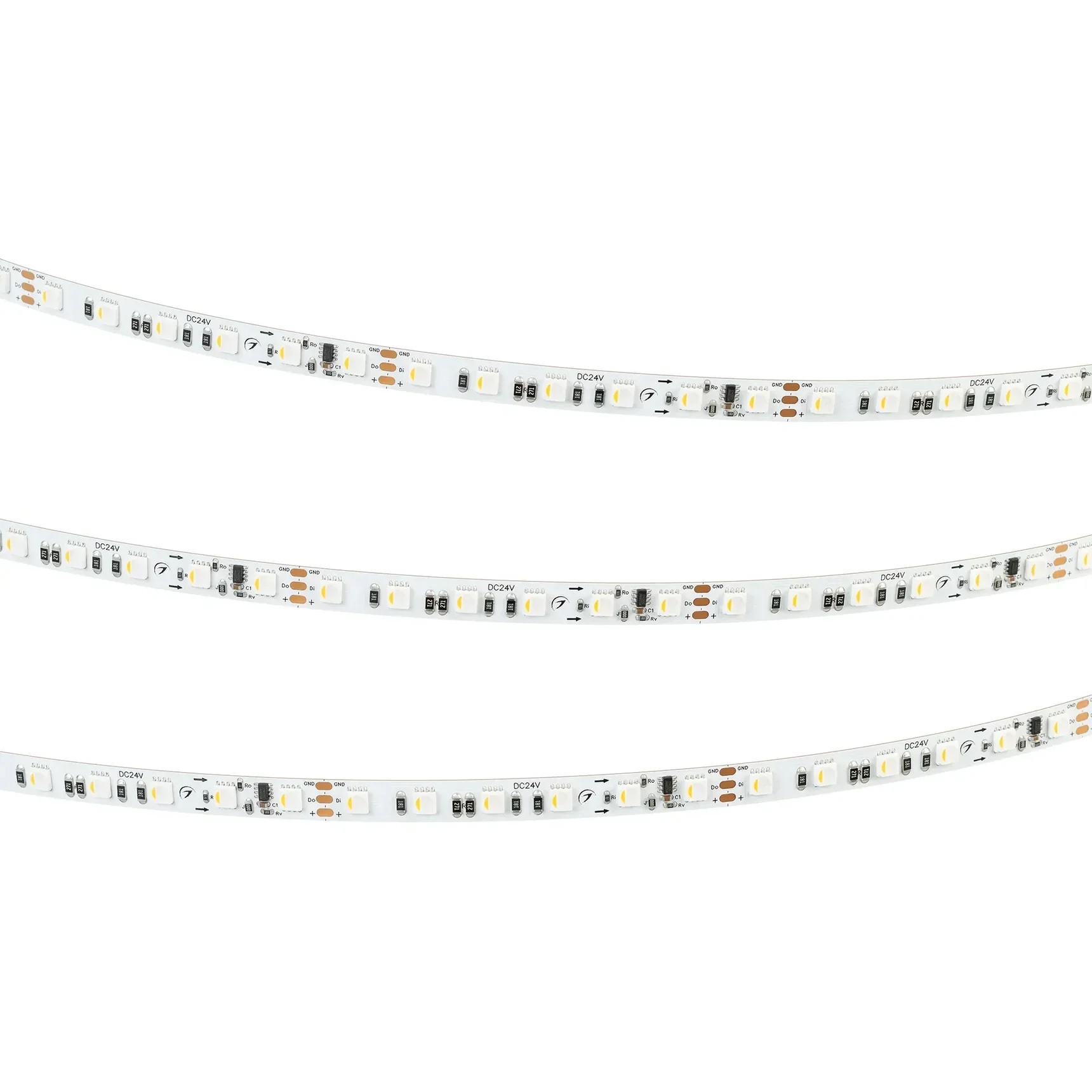 Светодиодная лента SPI-H84-8mm 24V RGBW-Warm-PX6 (22 W/m, IP20, 4040, 5m) (Arlight, -) 049478