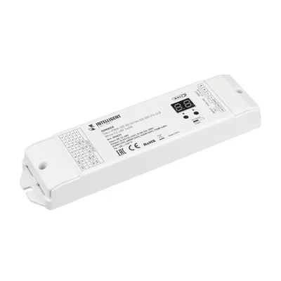 INTELLIGENT ARLIGHT Диммер DALI-PWM-105-82-1G-SH-D2-DRI-PS-SUF White (12-48V, 5x3A) (IARL, IP20 Пластик, 5 лет) 050431