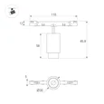 Светильник MAG-MICROCOSM-SPOT-ZOOM-R30-2W Day4000 (WH, 15-45 deg, 24V) (Arlight, IP20 Металл, 5 лет) 051803