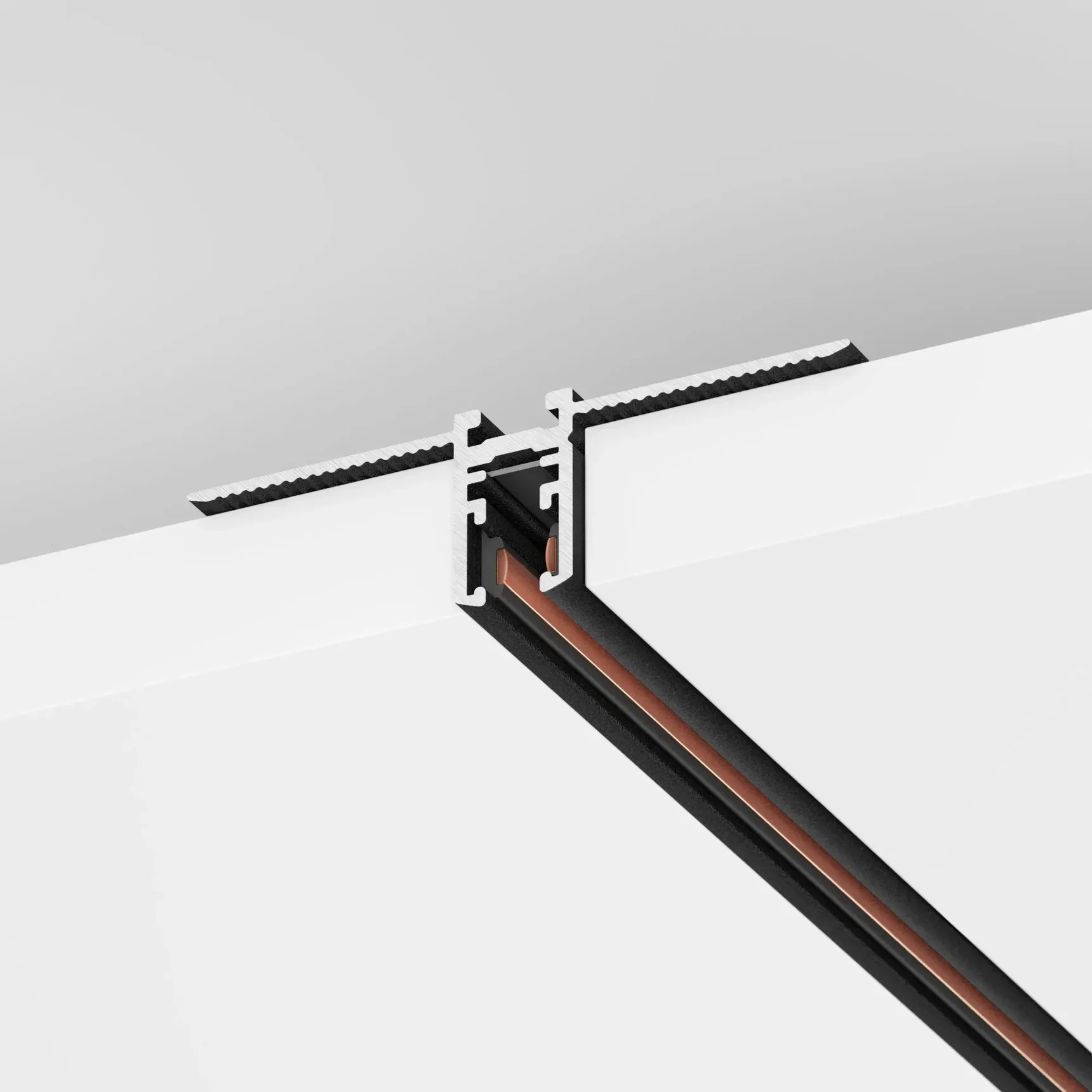 Трек встраиваемый MAG-MICROCOSM-TRACK-4115-FDW-2000 (BK) (Arlight, IP20 Металл, 3 года) 051945