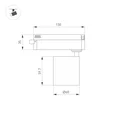 Светильник LGD-DYKE-2TR-R60-8W Warm3000 (BK, 38 deg, 230V) (Arlight, IP20 Металл, 5 лет) 052260