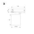 Светильник LGD-DYKE-4TR-R100-36W Day4000 (WH, 50 deg, 230V) (Arlight, IP20 Металл, 5 лет) 052291
