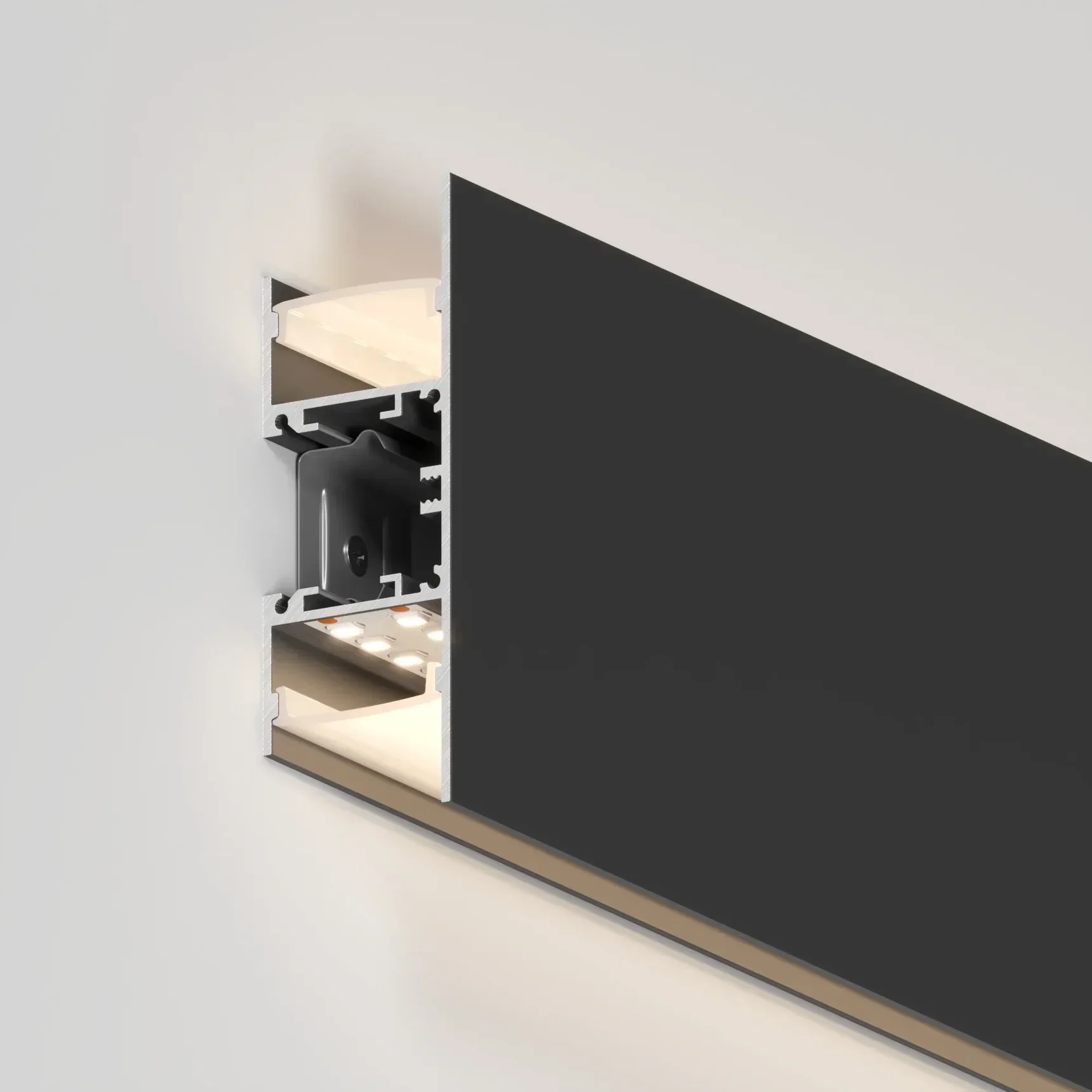 Профиль WALL-2575-DUAL-2000 ANOD BLACK (Arlight, Алюминий) 052332 052332