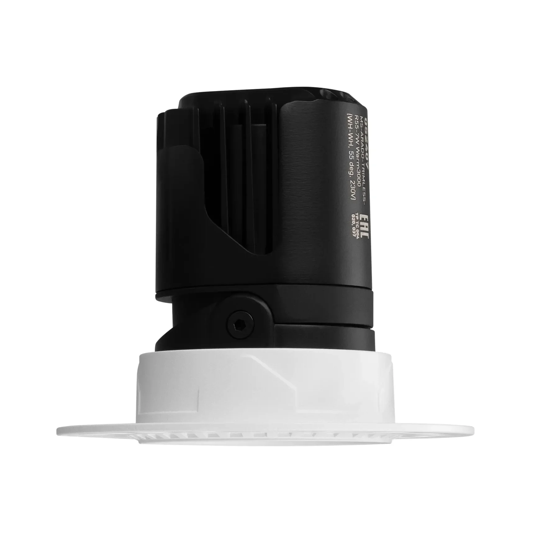 Светильник MS-ARADO-TRIMLESS-R55-7W Warm3000 (WH-WH, 55 deg, 230V) (Arlight, IP20 Металл, 5 лет) 052407