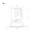 Светильник MS-ARADO-TRIMLESS-R75-12W Warm3000 (WH-WH, 55 deg, 230V) (Arlight, IP20 Металл, 5 лет) 052412
