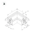 Коннектор угловой MAG-ORIENT-CON-2653-STR-G-L90 (BK) (Arlight, Металл) 054168(1)