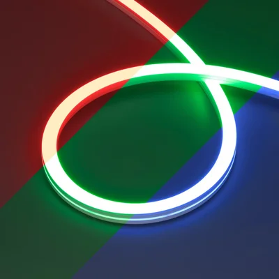 Светодиодная лента герметичная MOONLIGHT-PRO-SIDE-X360-16x16mm 24V RGB (12 W/m, IP67, 10m, wire x2) (Arlight, Вывод боковой, 5 лет) 054958