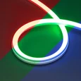 Светодиодная лента герметичная MOONLIGHT-PRO-SIDE-X360-20x20mm 24V RGB (12 W/m, IP67, 10m, wire x2) (Arlight, Вывод боковой, 5 лет) 054983