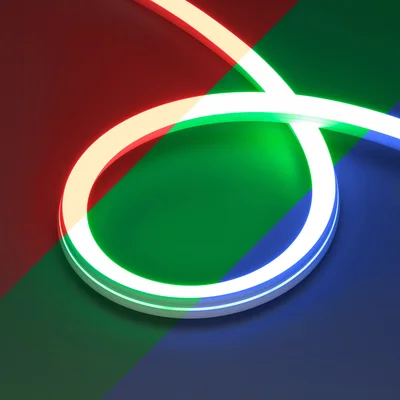 Светодиодная лента герметичная MOONLIGHT-PRO-SIDE-X360-20x20mm 24V RGB (12 W/m, IP67, 10m, wire x2) (Arlight, Вывод боковой, 5 лет) 054983