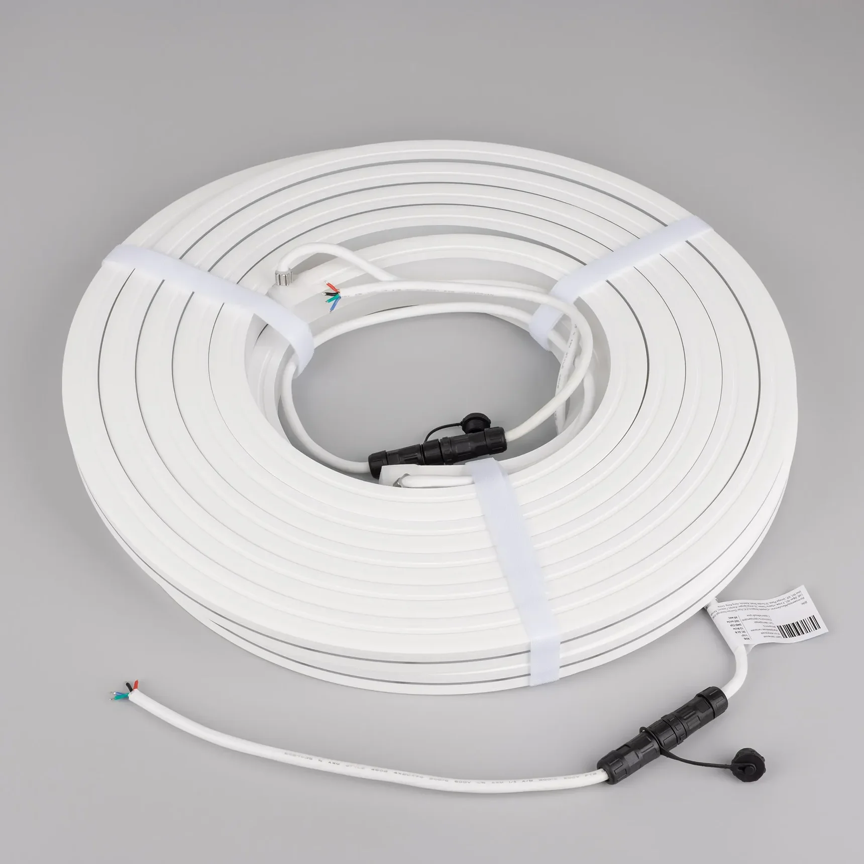 Светодиодная лента герметичная MOONLIGHT-PRO-TOP-X360-20x20mm 24V RGB (12 W/m, IP67, 10m, wire x2) (Arlight, Вывод боковой, 5 лет) 054984