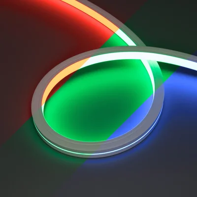 Светодиодная лента герметичная MOONLIGHT-PRO-TOP-X360-20x20mm 24V RGB (12 W/m, IP67, 10m, wire x2) (Arlight, Вывод боковой, 5 лет) 054984