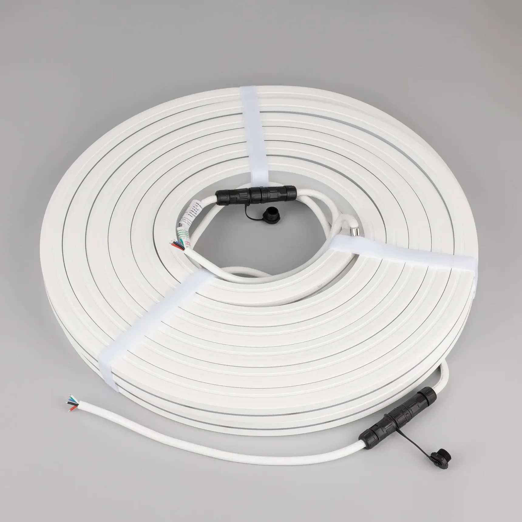 Светодиодная лента герметичная MOONLIGHT-PRO-TOP-X336-20x20mm 24V RGBW-Warm (12 W/m, IP67, 10m, wire x2) (Arlight, Вывод боковой, 5 лет) 054988
