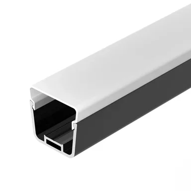 Профиль с экраном LINE-D-3734-2000 TETRA BLACK+OPAL (Arlight, Алюминий) 055072 055072