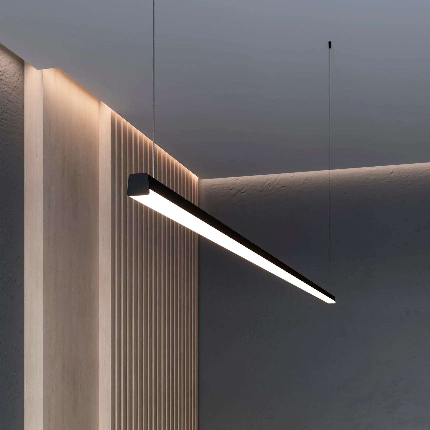 Профиль с экраном LINE-D-3734-2000 TETRA OLIVE GREY+OPAL  (Arlight, Алюминий) 055098 055098