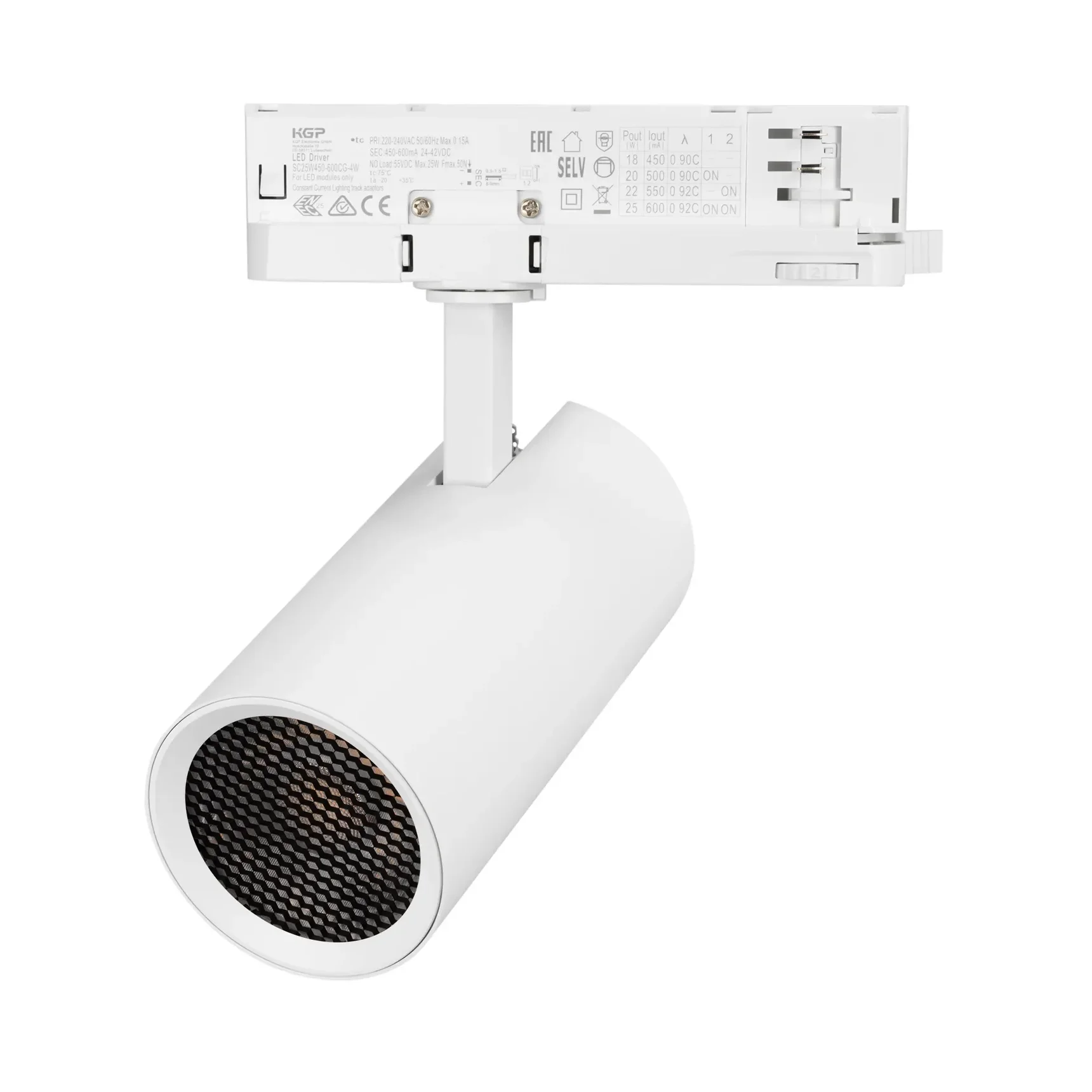 Светильник LGD-GERA-4TR-R74-20W Warm3000 (WH, 55 deg, 230V) (Arlight, IP20 Металл, 5 лет) 055168