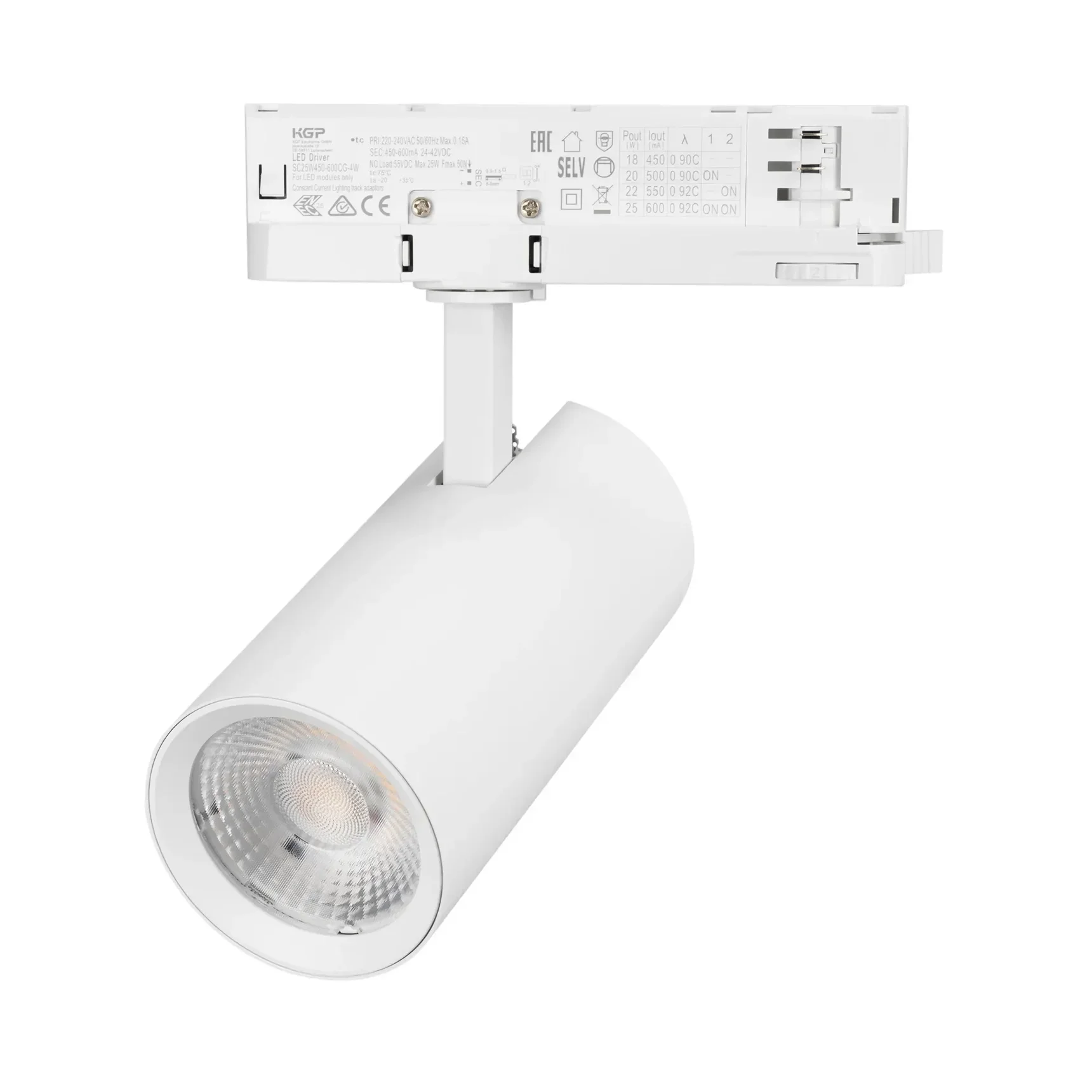 Светильник LGD-GERA-4TR-R74-20W Warm3000 (WH, 55 deg, 230V) (Arlight, IP20 Металл, 5 лет) 055168